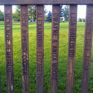 engraved pickets