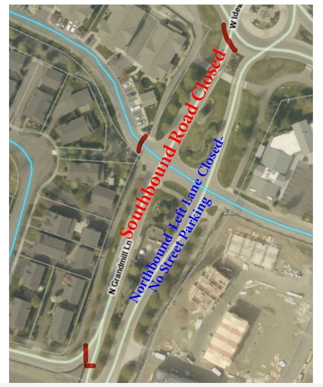 Notice: Grandmill southbound lanes closure starting July 13
