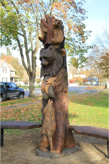 Wildlife Totem by Artist Jeff May
