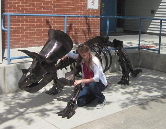 "Stegosaurus" Bike Rack by Artist: Tyree Kearns