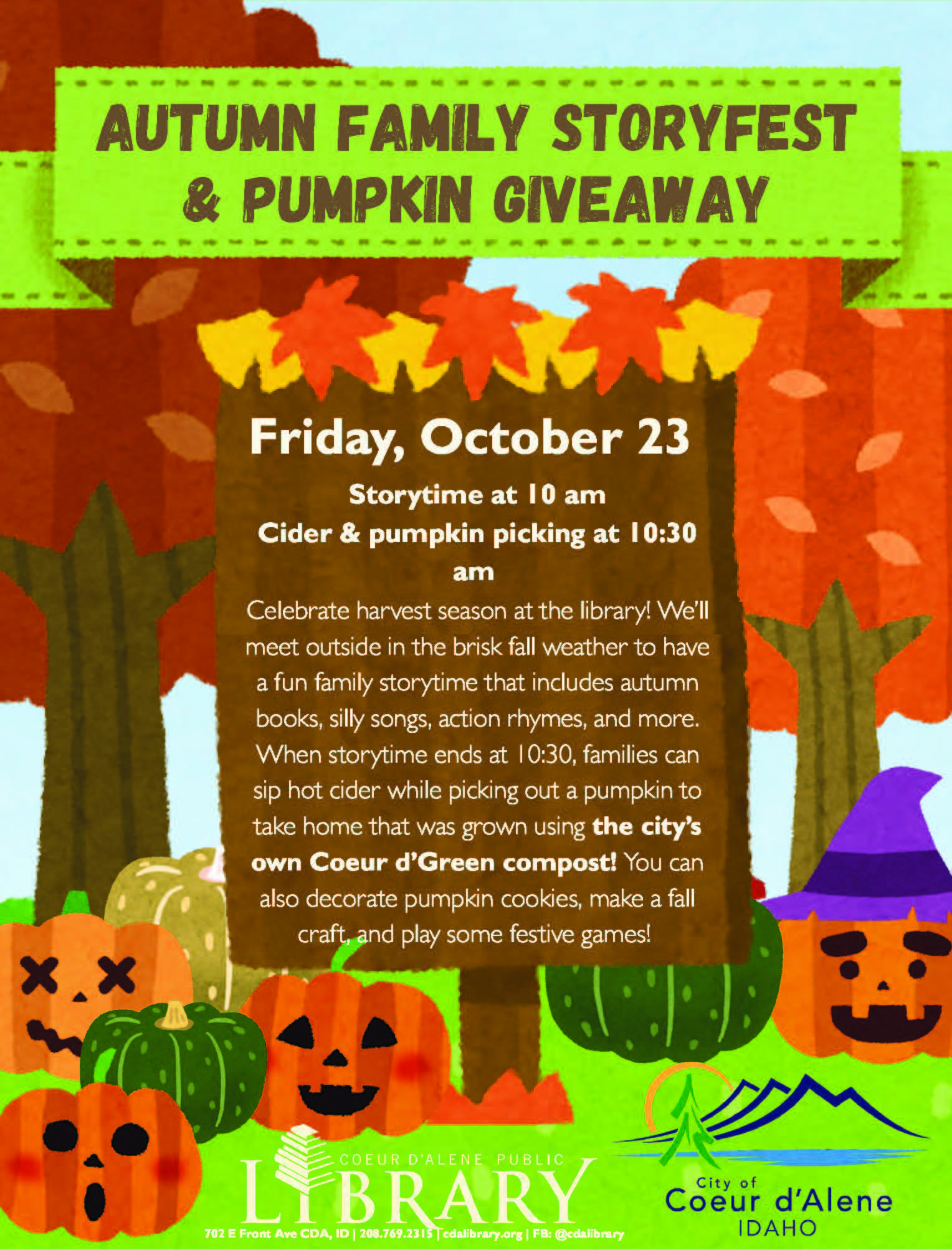 AUTMN FAMILY STORYFEST & PUMPKIN GIVEAWAY