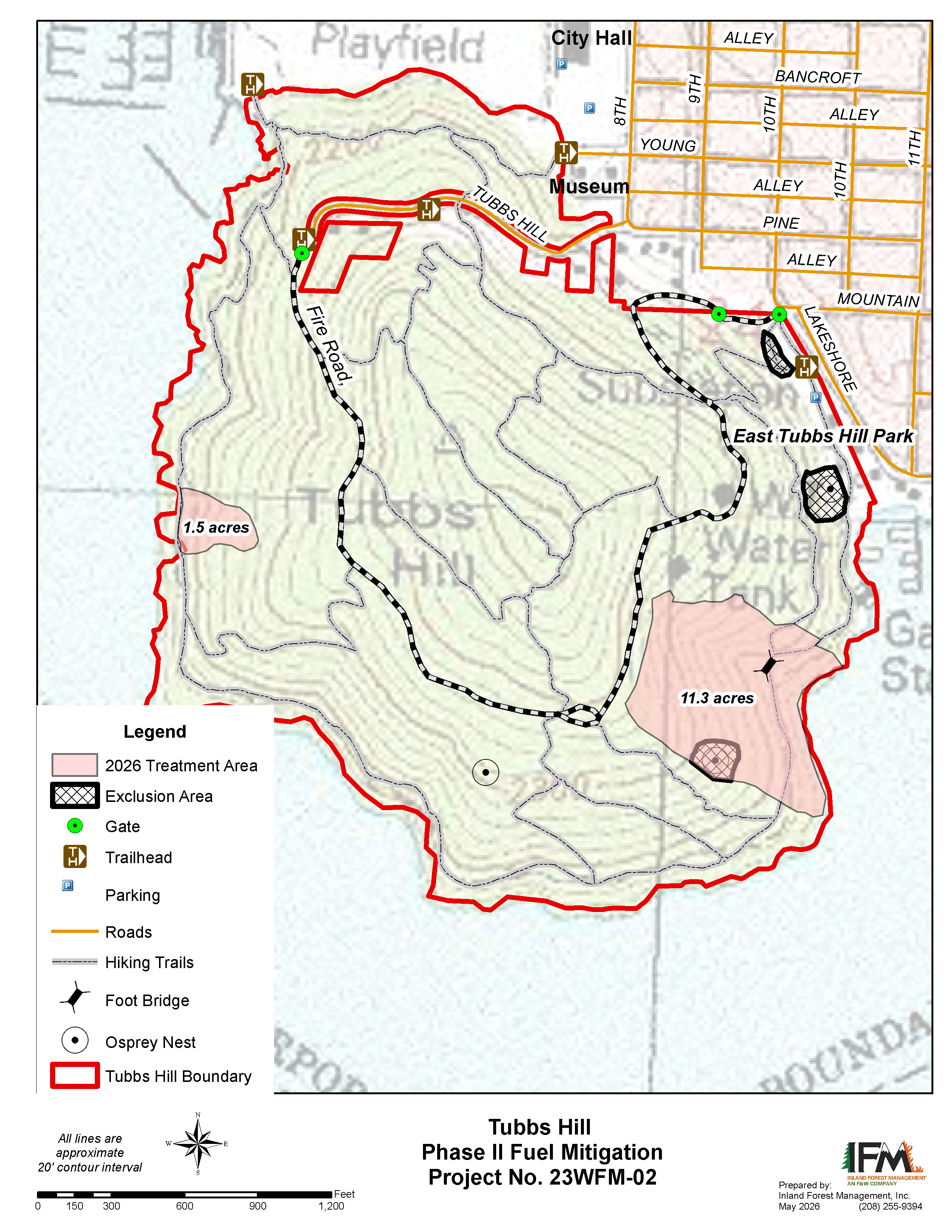 Tubbs Hill Phase II Fuel Mitigation Project Map