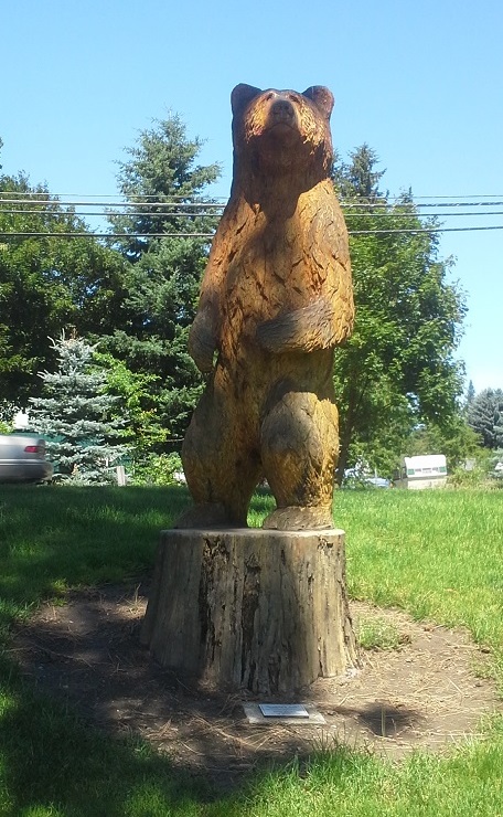Woodrow B. Grizz by Artist Jeff May, 2004. Bryan Elementary School