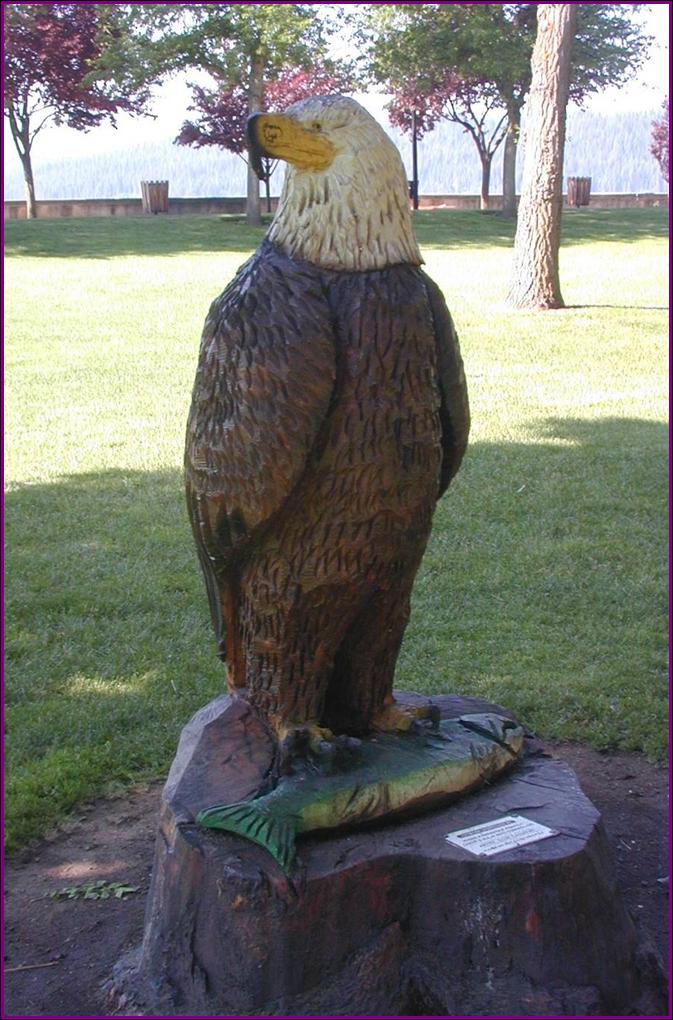 Eagle with Fish by Artist Scott Campbell 2000, City Park